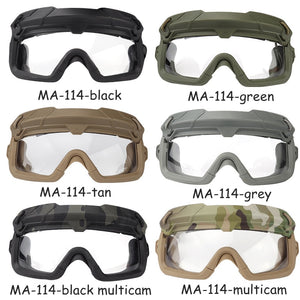 Tactical Airsoft Paintball Goggles Windproof Anti Fog CS Wargame Protection