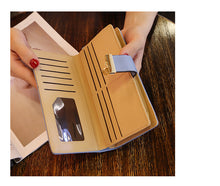Load image into Gallery viewer, Women Gold Hollow Leaves PU Leather Wallet