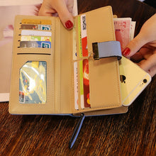 Load image into Gallery viewer, Women Gold Hollow Leaves PU Leather Wallet