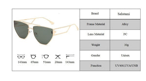 Unique Irregular Hollow Square Sunglasses For Women Luxury Brand Double Bridge Black Brown Sun Glasses Female Uv400 Shades Men