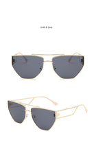 Load image into Gallery viewer, Unique Irregular Hollow Square Sunglasses For Women Luxury Brand Double Bridge Black Brown Sun Glasses Female Uv400 Shades Men