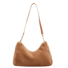 Load image into Gallery viewer, Korean Style Fashion Popular Furry Chic Bag Women&#39;s, Autumn and Winter Plush Shoulder Bag