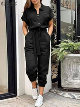 Load image into Gallery viewer, Fashion Summer Jumpsuits Women Elegant Cargo Pants