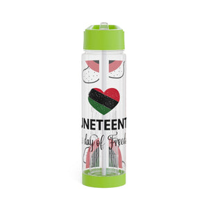 "Juneteenth, The Day Of Freedom" Infuser Water Bottle