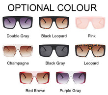 Load image into Gallery viewer, Fashion Square Sunglasses, Oversized Big Frame Designer Gradient Shades