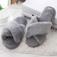 Load image into Gallery viewer, Women Home Slippers with Faux Fur