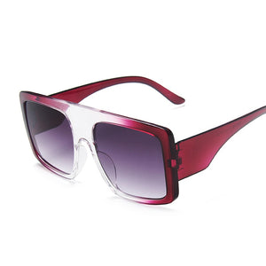 Fashion Square Sunglasses, Oversized Big Frame Designer Gradient Shades