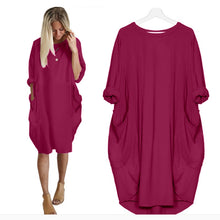Load image into Gallery viewer, Women Casual Loose Dress with Pocket