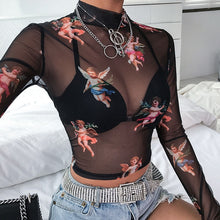 Load image into Gallery viewer, Sexy Women Transparent Angel Mesh Tops