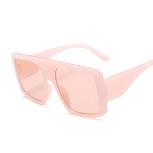 Fashion Square Sunglasses, Oversized Big Frame Designer Gradient Shades
