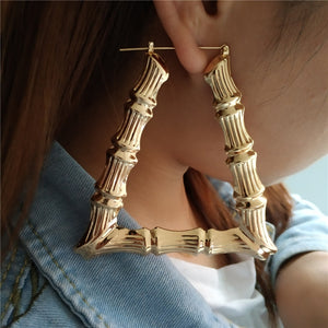 New Bamboo Hoop Earrings