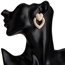 Load image into Gallery viewer, Large Designer Acrylic Heart Earrings