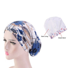 Load image into Gallery viewer, Women&#39;s Satin Lining Hair-wrap Caps
