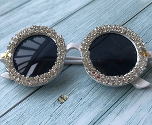 2020 Women Crystal Diamond Handmade, Flower Design Summer Sunglasses
