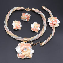 Load image into Gallery viewer, Classic Crystal Flower Pendant Jewelry Sets for Women