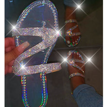 Load image into Gallery viewer, Women Summer Crystal Bling Slippers