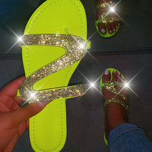 Load image into Gallery viewer, Women Summer Crystal Bling Slippers