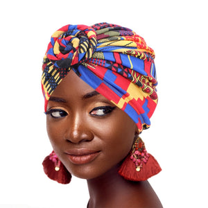 New Womens African Pattern Headwrap Hair Accessory