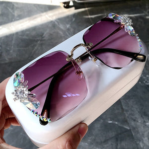 Stylish Square Rimless Shades For Women