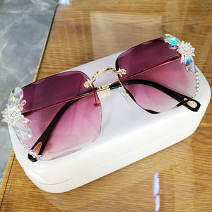 Stylish Square Rimless Shades For Women
