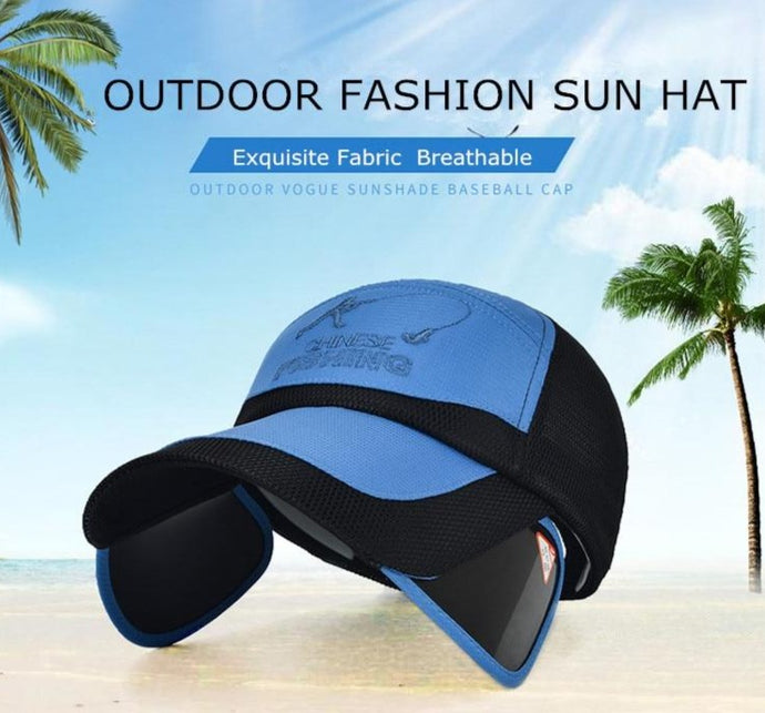 Summer Sun, Wide Brim Hats w/ UV Protective Visor