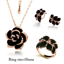 Load image into Gallery viewer, Fashion Rose Flower Enamel Jewelry Set