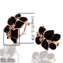 Load image into Gallery viewer, Fashion Rose Flower Enamel Jewelry Set