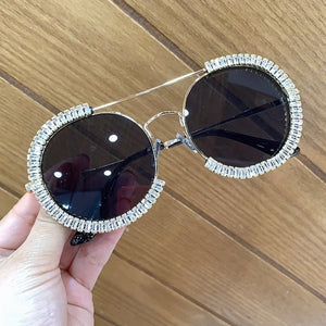 Chic Design Round Shades with Clear Lens