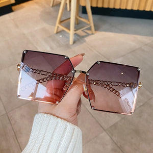 New Fashion Oversize Gradient Sunglasses For Women