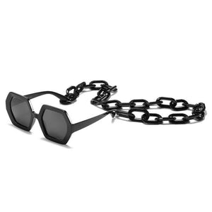 Unique Polygon Square Chain Sunglasses