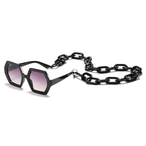 Unique Polygon Square Chain Sunglasses