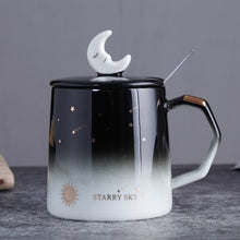 Load image into Gallery viewer, Special Ceramic Star Mug with Lid &amp; Spoon