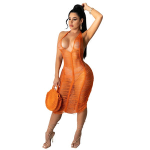 Sexy Women Knitted Halter Dresses