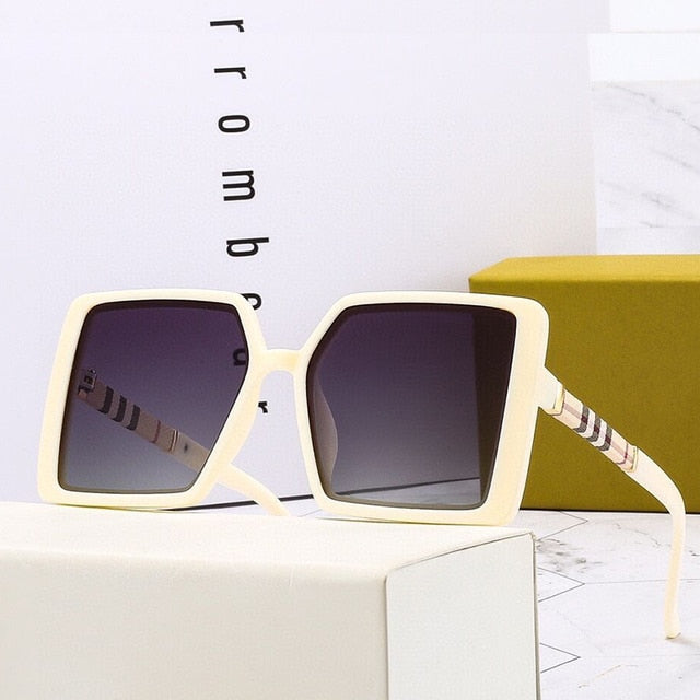 Luxury Polarized Vintage Designer Square Sunglasses