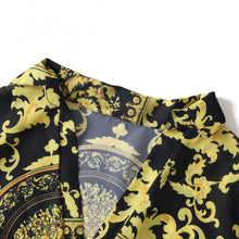 Load image into Gallery viewer, Baroque Print Half Sleeve Casual Rompers