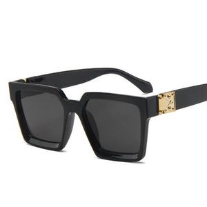 Unisex Square Designer Frame Retro Style Sunglasses