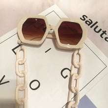 Load image into Gallery viewer, Unique Polygon Square Chain Sunglasses