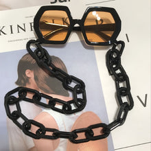 Load image into Gallery viewer, Unique Polygon Square Chain Sunglasses