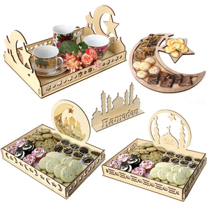 Moon and Star Wooden Party Gifts & Food Tray