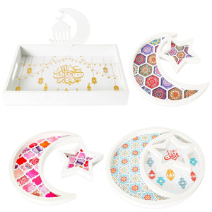 Moon and Star Wooden Party Gifts & Food Tray