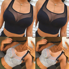 Load image into Gallery viewer, Athleisure Mesh Fitness Bra Top