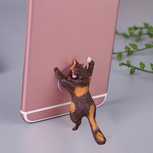 Cat Sucker Smartphone Holder